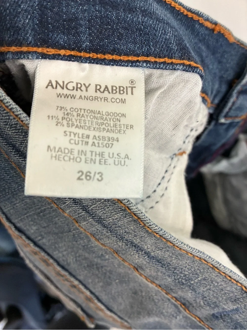 Angry Rabbit Distressed Bootcut Jeans - Picture 3 of 3